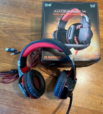Kotion Each G2000 Pro Gaming Headset w/ Box , Immersive Noise Cancelling Mic