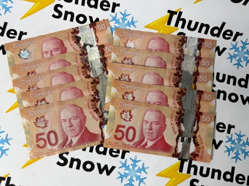 $500 FV Bank of Canada $50 Banknotes Circulated - Canada Paper Money 😳😳😳😳