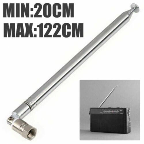 74cm Teleskop Antenne Ersatz F Stecker DAB UKW Radio FM AM Auto Audio Set DE NEU - Picture 10 of 13