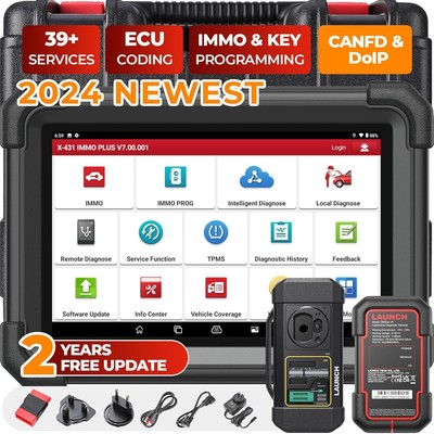 LAUNCH X431 IMMO Plus PAD VII+ Car Diagnostic Scanner Tool ECU Key Programmer