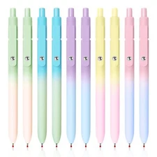 Gel Pens 10 Pcs Medium Point Smooth Writing Pens Cute Pens for Women High-End...