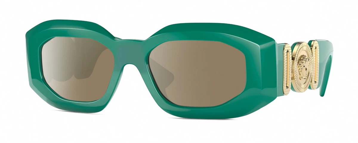 Versace VE2295 1002/71 Oval Sunglasses - Gold/Dark Green Versace Gold Oval Sunglasses for Women for sale | eBay main image 2