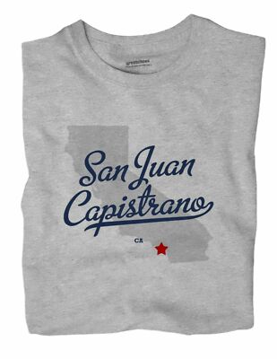 San Juan Capistrano California CA Calif T-Shirt MAP