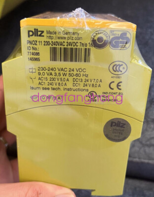 Pilz Safety Relay 774086 PNOZ 11 230-240VAC 24VDC NEW FedEx or DHL or UPS