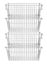Chest Freezer Basket Stackable Baskets, Pantry Storage and Organization Chest...