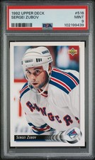 1992 UD #516 SERGEI ZUBOV ROOKIE RC PSA 9