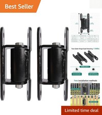Heavy Duty 6.7'' Gate Hinges 1100LB, Rust-Proof Steel, Anti-Sag Design 2Pcs