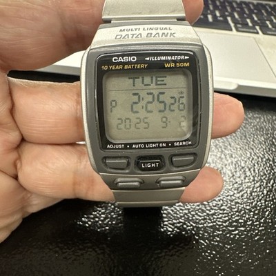 Casio Data Bank Stainless Steel DB37 HD-7AV Wrist Watch | eBay