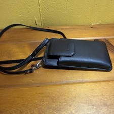 Bytech Crossbody Cell Phone Case/Wallet In Bl...