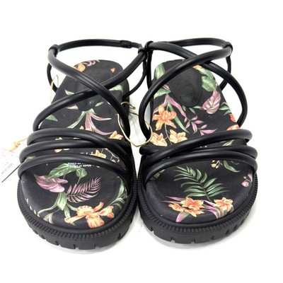 Roxy Women's Brooke Strappy Sandals Island Floral Size 5 NWT