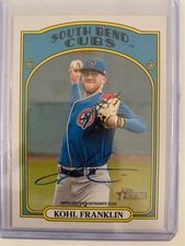 2021 Topps Heritage auto KOHL FRANKLIN! Chicago Cubs