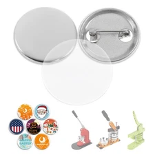 100 Sets of Metal Button Supplies Blanks 25mm / 0.98 in (Approx. 1 inch) for