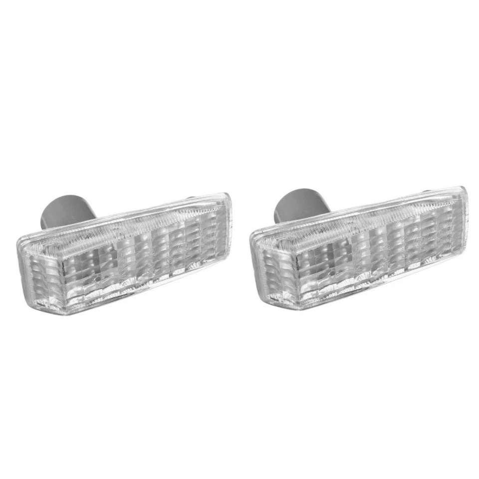 2Pcs Side Fender Turn Signal Light Marker Lamp For Mercedes R129 W140 W202 W201 - Image 2 of 4