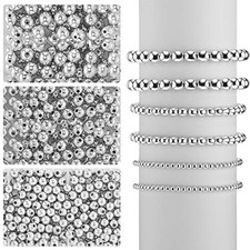 1200 pieces round beads for jewelry making spacer smooth ball beaded s