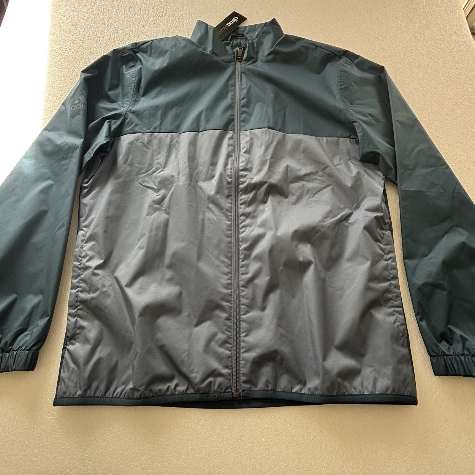 Adidas Climastorm Water Resistant Golf Jacket Full Zip Size Medium NWT