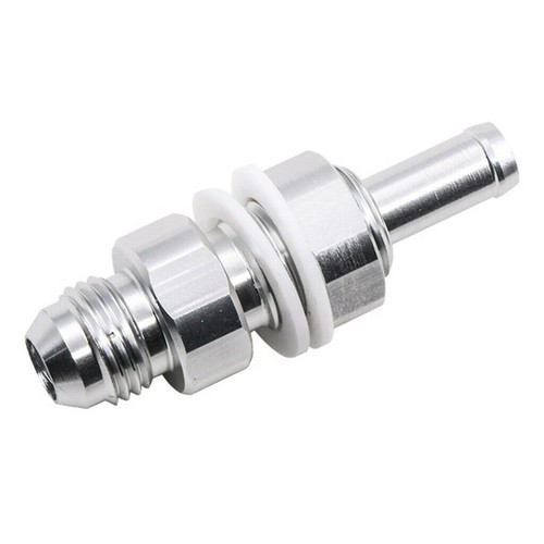 Fuel Tank Fitting Set Silver 2pcs 5/16 Hose Barb Replacement Accessories - Picture 9 of 12