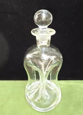 Vintage Holmegaard Kluk Kluk Pinched Glass 6 in Bottle Mid Century Danish Design