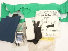 Vintage Frostline Sewing Kit Aspen Ski Jacket Green Blue Men's Sm Ladies Med F11