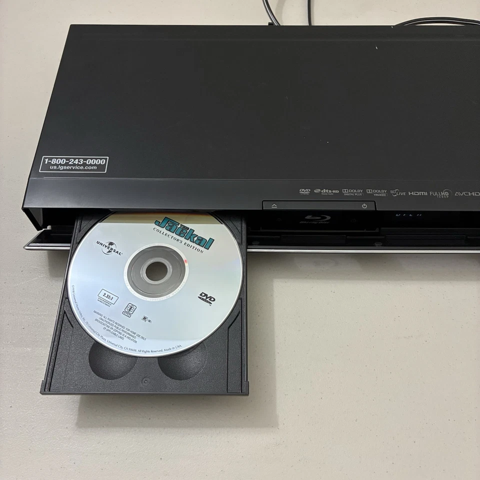 LG BD570 WiFi Network Blu-Ray DVD Disc Player TESTED FOR PARTS OR REPAIR - Image 4 of 4