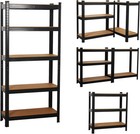 B Grade 4 5 Tier Metal Garage Shelves Shelving Racking Storage Boltless Shelf