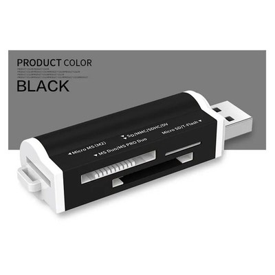4in1 USB 2.0 Kartenleser SD Micro SD TF MS Pro Duo MMC Adapter Kartenleser