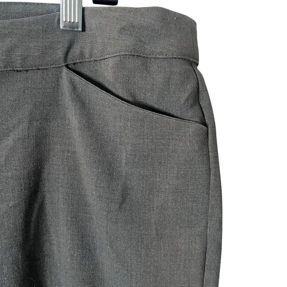 Attention Womens Dress Pants Gray 16 Career Work Slacks Stretch Trousers - Image 4 of 4