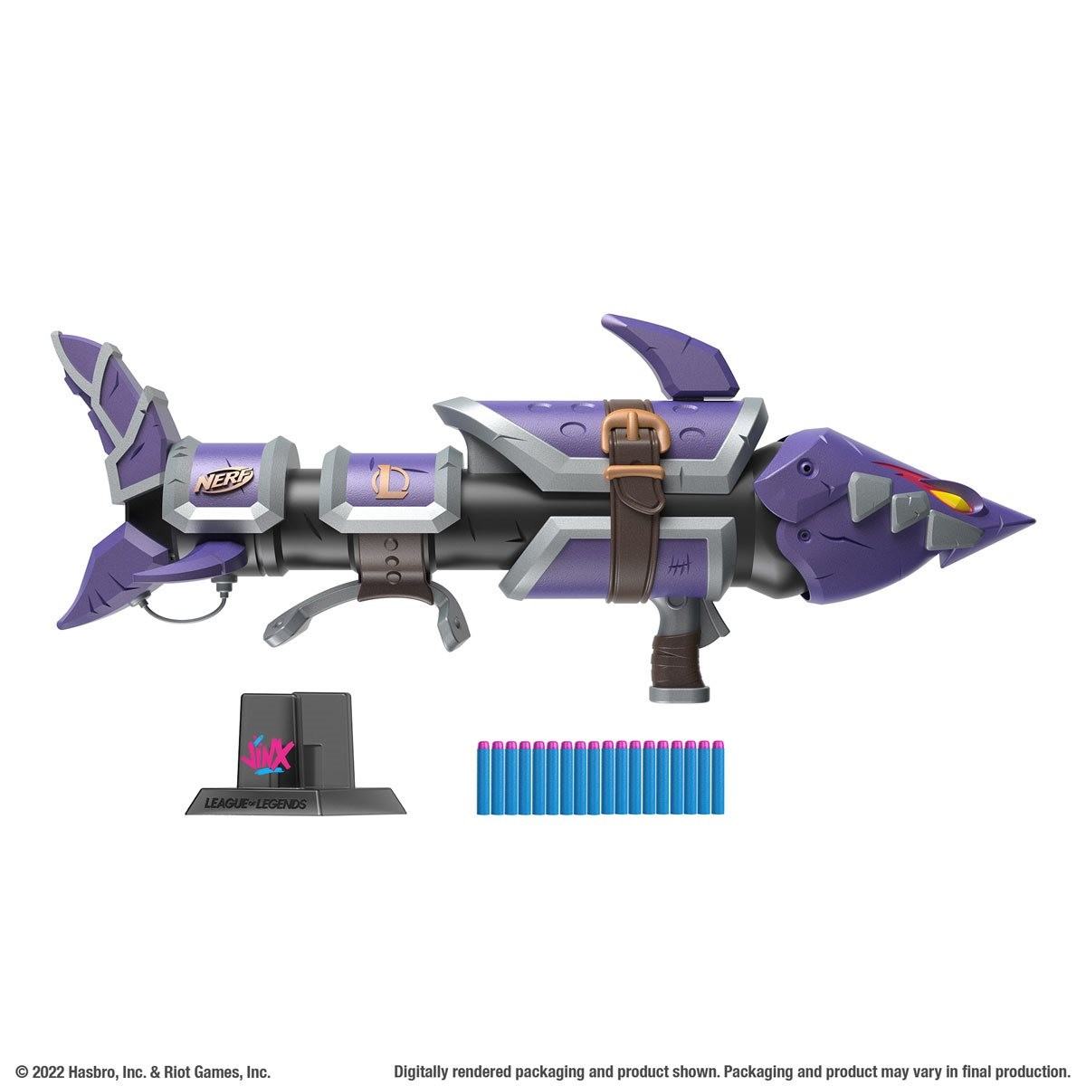 League of Legends NERF LMTD Jinx Fishbones Blaster for sale online