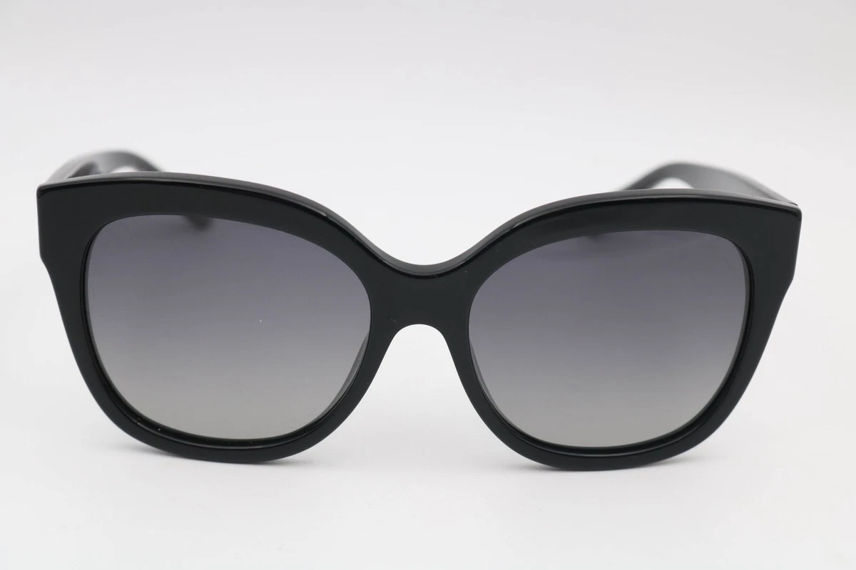 Coach Glossy Black Round Frame Sunglasses with Smoke Lenses Coach CH570 HC8370U 5745/8G Sunglasses - Pretavoir main image 4