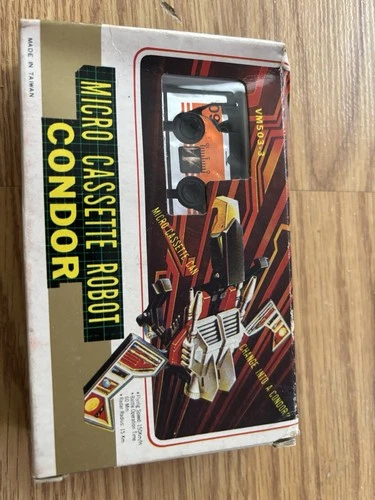 1980's Micro Cassette Robot CONDOR Mini Change Transformer #03 VINTAGE RARE