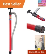 Portable 36" Siphon King Utility Pump with Hose - Ideal for Home and Job Sites