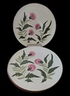 Vintage STANGL Pottery "THISTLE"  10" Dinner Plates Set Of 4   See Pictures