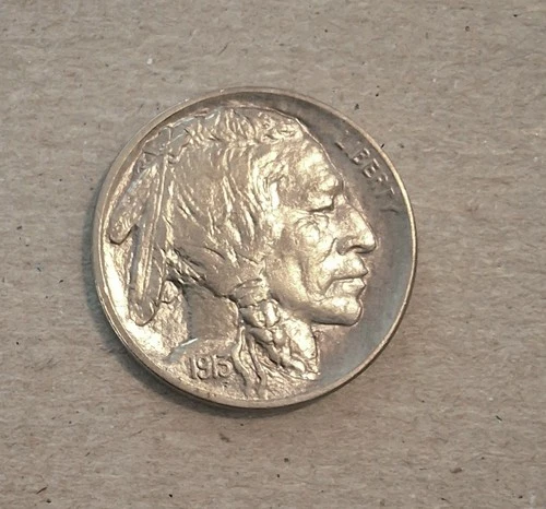 1913 Ty 2 Buffalo Nickel US Coin Gem BU