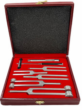 Tuning Fork Set of 5 - Medical Surgical Diagnostic instruments FREE PEN LIGHT