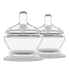 Stage 3 Fast Flow Anti-Colic Nipples 2-Pack 6+ Months 100% Soft Silicone Natu...