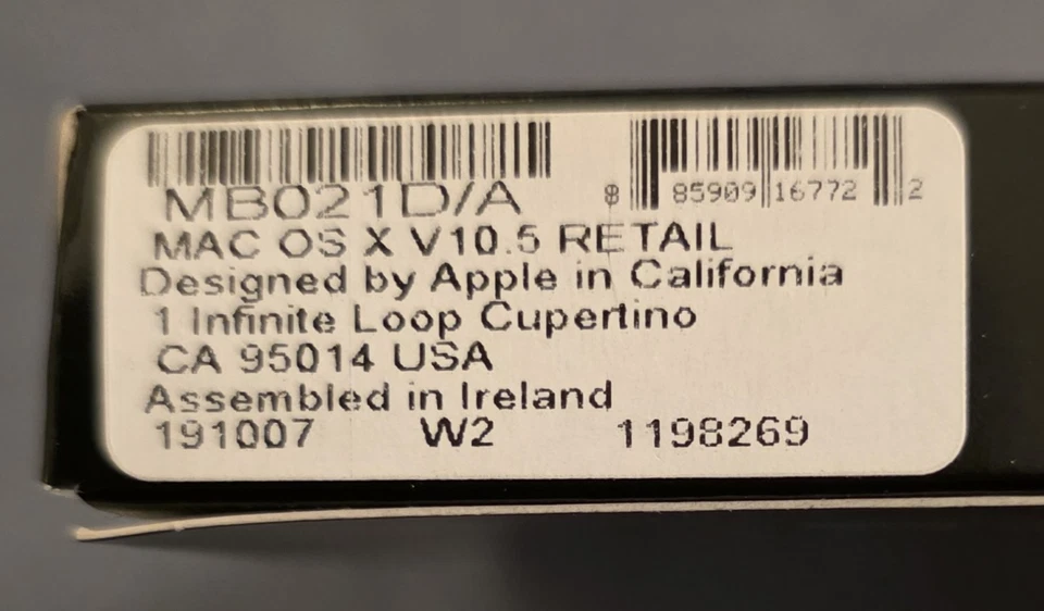 Apple Mac OS X 10.5 Leopard - Retail - MB021 D/A - Deutsch - Bild 3 von 4