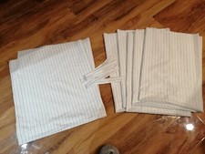 Thin green and grey stripped Curtains To Fit T2 Vw Campervan