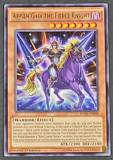 Yugioh TCG - Arisen Gaia The Fierce Knight - BOSH-EN098 - LP/NM - Rare 1st 2015