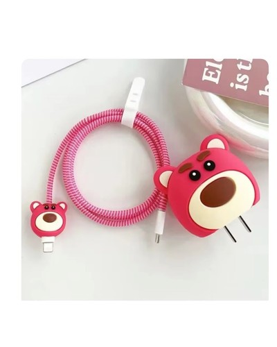 Lotso Bear 3D Charger Case- Iphone/Type C- Charger Protector Only - Picture 2 of 3