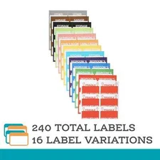 240 Pcs Moving Labels 2"X3" Moving Stickers for Boxes Having 16 Variations