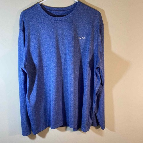 Champion Dri Fit Blue Long Sleeve Tee 