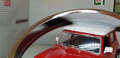 Chrome Bezel Trim Only for Smiths Centre Speedo Austin Morris BMC Mini Cooper - Picture 2 of 5