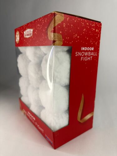 Snowball Indoor Fight Set of 24 Soft Plush The Original Fun Workshop Adults Kids - Picture 2 of 6