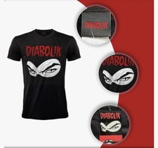 T-SHIRT DIABOLIK MASCHERA ORIGINALE Maglia UFFICIALE Nera Uomo Donna 100% Cotone