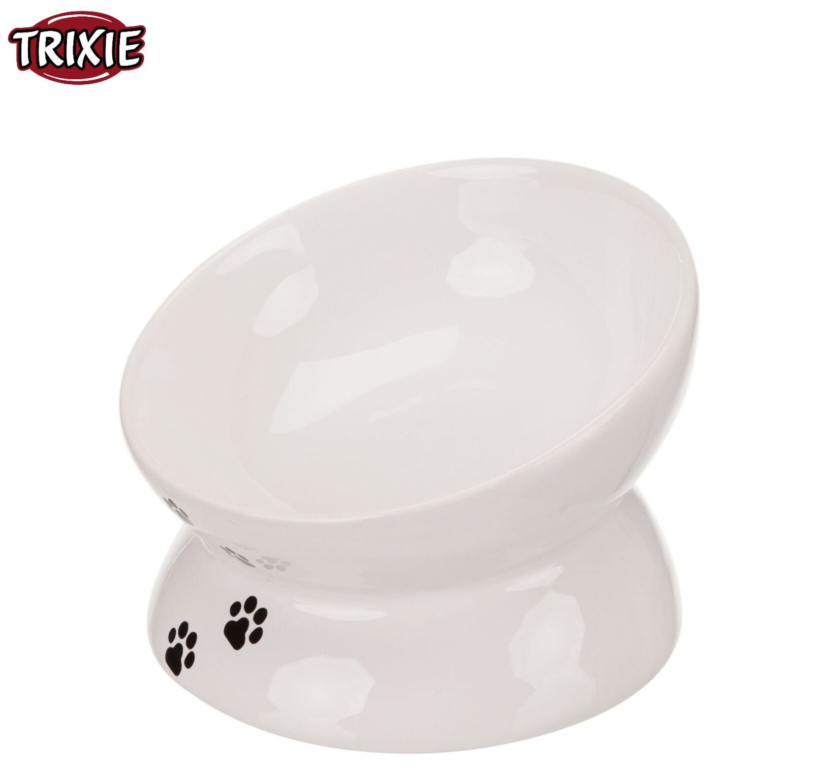 TRIXIE ELEVATED CERAMIC CAT KITTEN FOOD BOWL DISH RAISED 150ML / 13CM