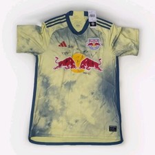 Adidas 2023-24 New York Red Bulls Home Jersey with Team Signatures - Large