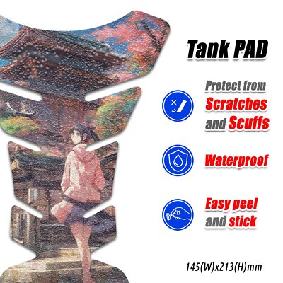 Non-slip Grip Tank Pad Protector Universal For Motorcycle TP101 #3586301