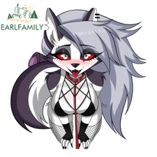 EARLFAMILY 5.1" Ahegao Furry Loona BDSM Anime Car Decals Vinyl Auto Body Sticker