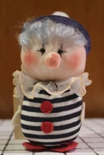 VTG Plumpkin Handmade Doll soft scuplt by Nanci Wainwright of NJ - clown mime