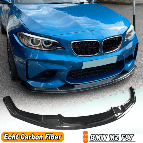 Adatto per BMW M2 F87 Coupè 2015-2018 spoiler anteriore labbro spoiler anteriore labbro CARBONIO - Foto 1 di 10