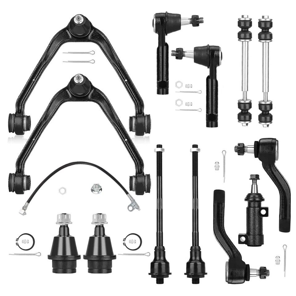 13x Front Upper Control Arms Tie Rods Idler Arm Kits For Chevy Silverado 1500 US - Image 2 of 4